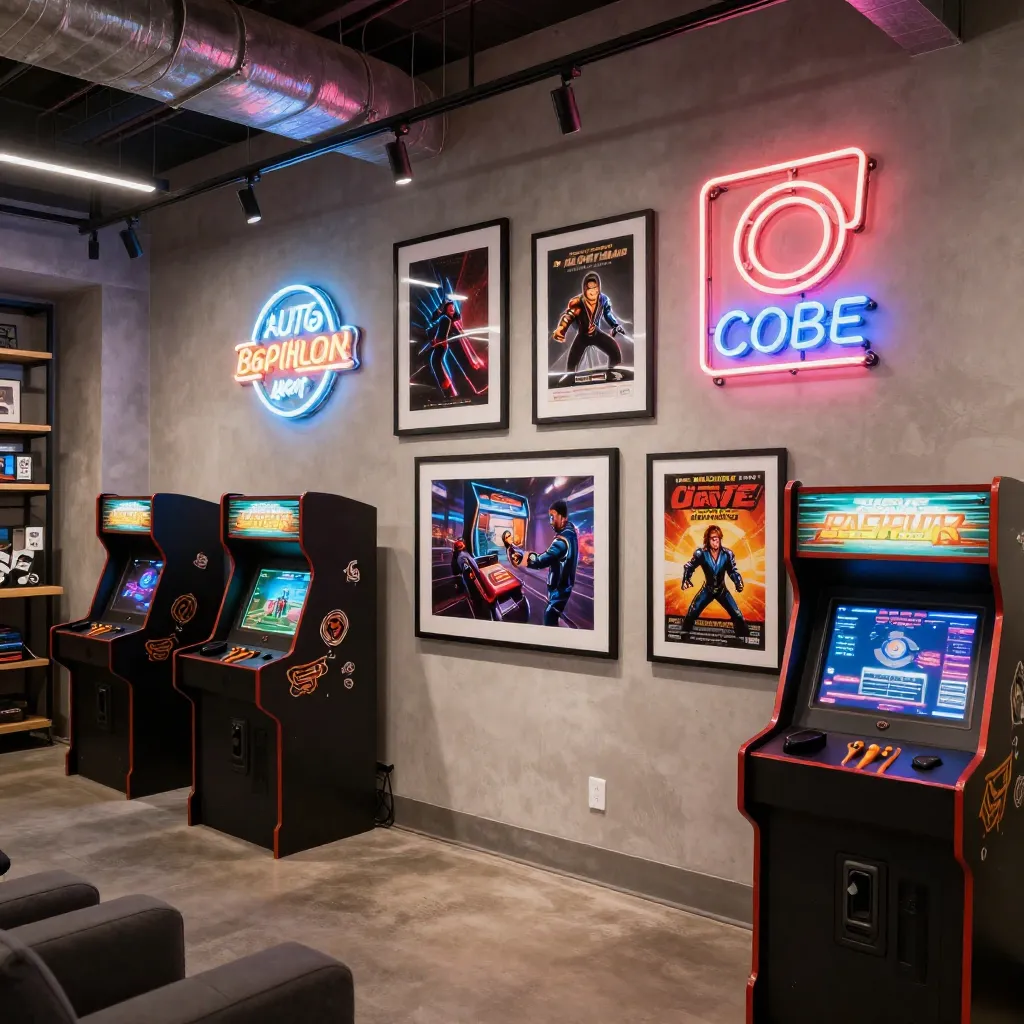 Retro gaming decor