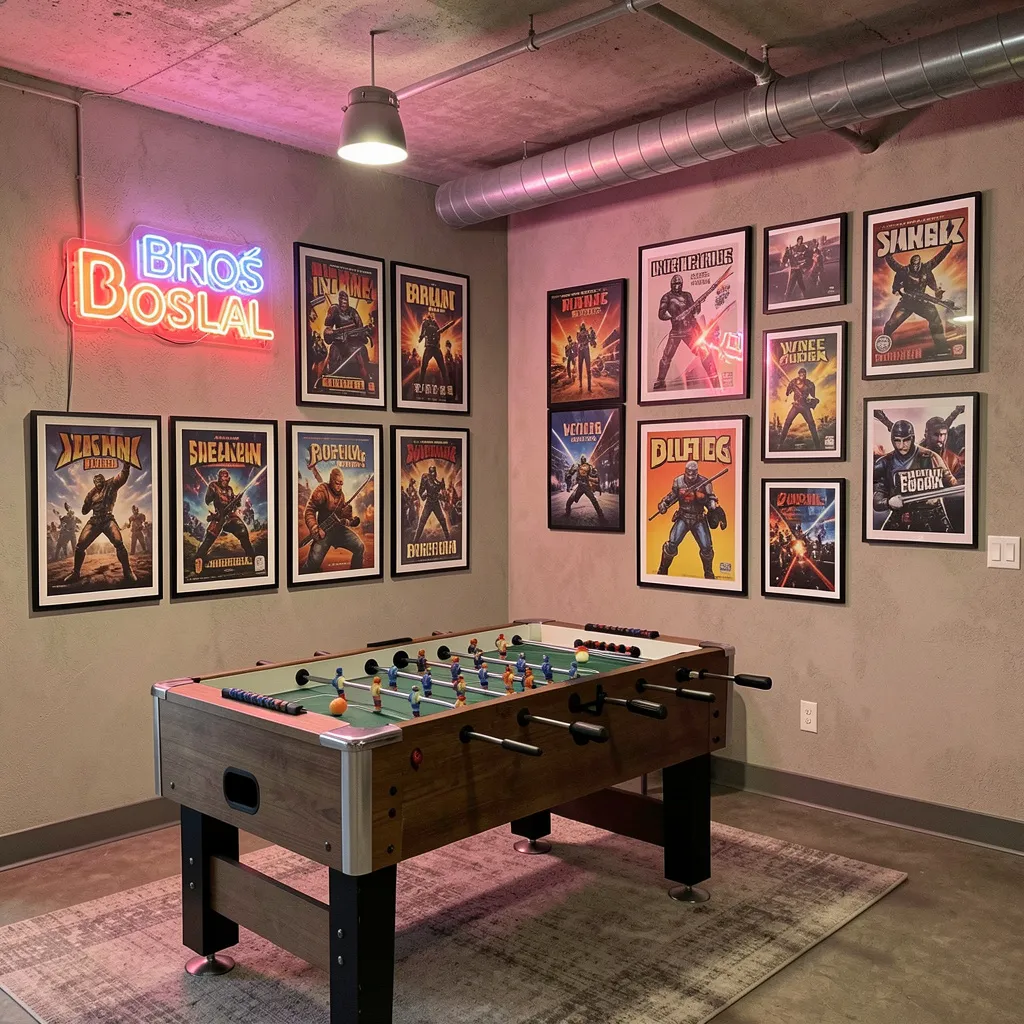 Wall decals for 80s and 90s gaming theme